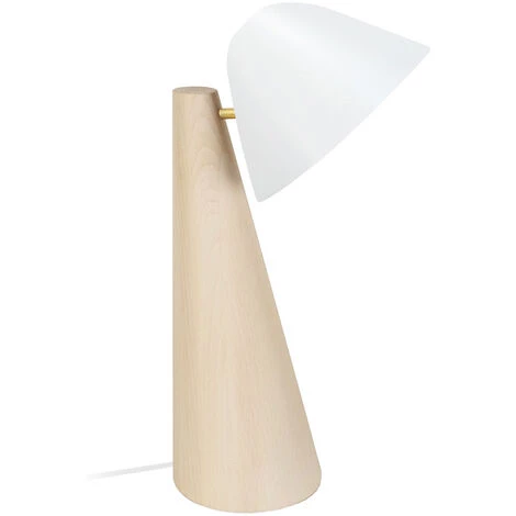 MILIBOO Lampe à Poser Scandinave Bois Clair Et Blanc FARO - Naturel 3 MILIBOO Lampe à Poser Scandinave Bois Clair Et Blanc FARO - Naturel