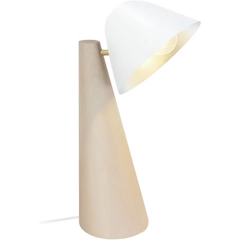 MILIBOO Lampe à Poser Scandinave Bois Clair Et Blanc FARO - Naturel 4 MILIBOO Lampe à Poser Scandinave Bois Clair Et Blanc FARO - Naturel – Image 2