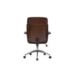 MILIBOO Fauteuil De Bureau Design Noir Et Bois Foncé ELON - Noyer / Noir -France MILIBOO Soldes 2022 23297808 4
