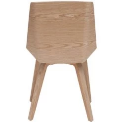 MILIBOO Chaise Design Blanc Et Bois Clair MELKIOR - Bois Clair / Blanc -France MILIBOO Soldes 2022 23297825 4