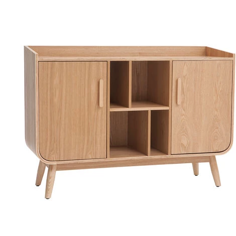 MILIBOO Buffet Scandinave Frêne 2 Portes HALLEN - Frêne 4 MILIBOO Buffet Scandinave Frêne 2 Portes HALLEN - Frêne – Image 2
