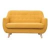 MILIBOO Canapé 2 Places Scandinave Déhoussable Tissu Effet Velours Jaune Moutarde YNOK - Jaune Velours -France MILIBOO Soldes 2022 23461569 1