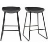 MILIBOO Tabourets De Bar Design Noirs H65 Cm (lot De 2) PEBBLE - Noir -France MILIBOO Soldes 2022 23982656 1