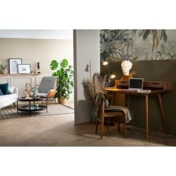 MILIBOO Bureau Vintage Noyer 3 Tiroirs L110 Cm OPUS - Noyer -France MILIBOO Soldes 2022 24168005 5