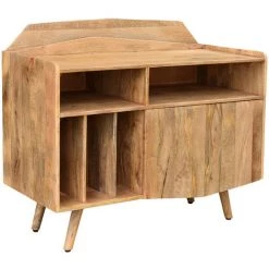 MILIBOO Buffet Meuble De Rangement Vinyles En Manguier Massif MATAHARI - Naturel -France MILIBOO Soldes 2022 24233549 3