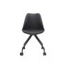 MILIBOO Fauteuil De Bureau Design Noir PAULINE - Noir