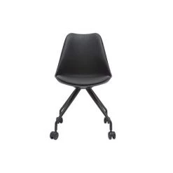MILIBOO Fauteuil De Bureau Design Noir PAULINE - Noir