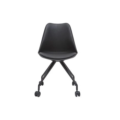 MILIBOO Fauteuil De Bureau Design Noir PAULINE - Noir 3 MILIBOO Fauteuil De Bureau Design Noir PAULINE - Noir