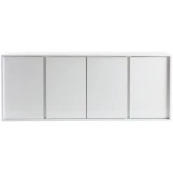 MILIBOO Buffet Design 4 Portes Blanc Laqué Brillant L180 Cm COMO - Blanc Laqué