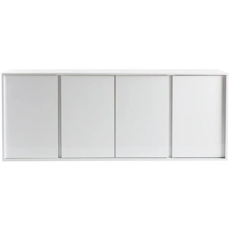 MILIBOO Buffet Design 4 Portes Blanc Laqué Brillant L180 Cm COMO - Blanc Laqué 3 MILIBOO Buffet Design 4 Portes Blanc Laqué Brillant L180 Cm COMO - Blanc Laqué
