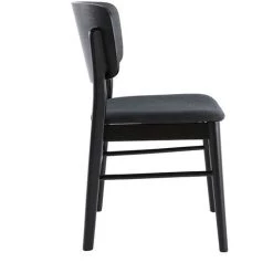 MILIBOO Chaises En Bois Noir Et Tissu Gris Foncé (lot De 2) SHELDON - Noir -France MILIBOO Soldes 2022 25259087 4