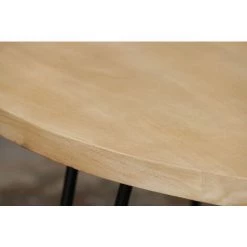 MILIBOO Table à Manger Ronde En Manguier Massif D116 Cm VIBES - Naturel -France MILIBOO Soldes 2022 25572793 3