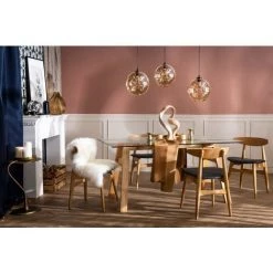 MILIBOO Table à Manger Design En Verre Transparent Et Bois L160 Cm BACCO - Transparent -France MILIBOO Soldes 2022 25712345 5