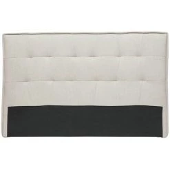 MILIBOO Tête De Lit Tissu Effet Velours Grège 170 Cm SUKA - Naturel Velours