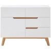 MILIBOO Buffet Scandinave Haut Blanc Mat Et Chêne SKIVE - Blanc Mat -France MILIBOO Soldes 2022 26645780 1