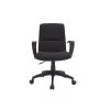 MILIBOO Fauteuil De Bureau Design En Tissu Noir CHUCK - Noir -France MILIBOO Soldes 2022 27269646 1
