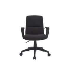 MILIBOO Fauteuil De Bureau Design En Tissu Noir CHUCK - Noir