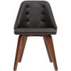 MILIBOO Chaise Design Bimatière Noir Et Bois Foncé FLUFFY - Noyer / Noir Mat -France MILIBOO Soldes 2022 27824307 1