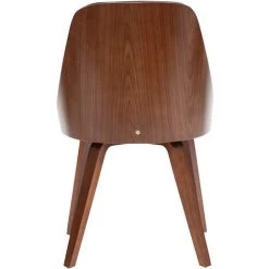 MILIBOO Chaise Design Bimatière Noir Et Bois Foncé FLUFFY - Noyer / Noir Mat -France MILIBOO Soldes 2022 27824307 4