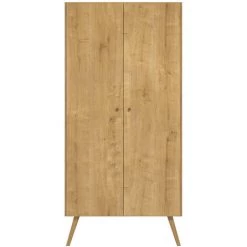 MILIBOO Armoire Scandinave Finition Chêne Clair MAHE - Chêne Clair