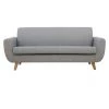 MILIBOO Canapé Scandinave 3 Places Gris Clair Et Bois PURE - Gris Clair 2 MILIBOO Canapé Scandinave 3 Places Gris Clair Et Bois PURE - Gris Clair -France MILIBOO Soldes 2022 28068342 1
