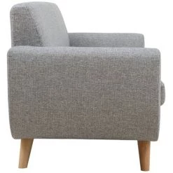 MILIBOO Canapé Scandinave 3 Places Gris Clair Et Bois PURE - Gris Clair -France MILIBOO Soldes 2022 28068342 3