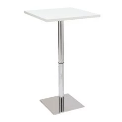 MILIBOO Table De Bar Design Carrée Blanche JACK - Blanc -France MILIBOO Soldes 2022 28194428 3