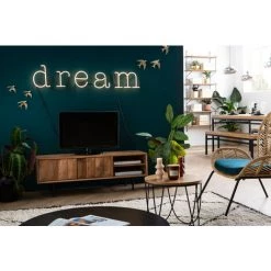 MILIBOO Meuble TV En Manguier Massif Avec Portes En Relief L120 Cm AGRA - Naturel 11 MILIBOO Meuble TV En Manguier Massif Avec Portes En Relief L120 Cm AGRA - Naturel -France MILIBOO Soldes 2022 28194437 5