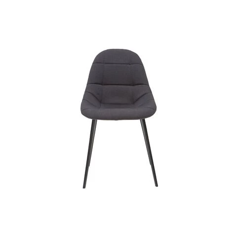 MILIBOO Chaises Design En Tissu Gris Foncé Et Métal (lot De 2) COX - Gris Foncé 4 MILIBOO Chaises Design En Tissu Gris Foncé Et Métal (lot De 2) COX - Gris Foncé – Image 2