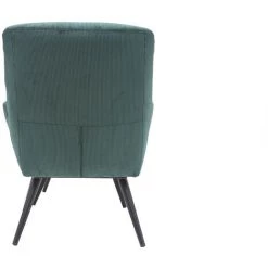 MILIBOO Fauteuil Et Repose-pieds Design En Velours Côtelé Vert ZOE - Vert Velours -France MILIBOO Soldes 2022 28557345 4