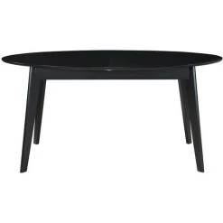 MILIBOO Table à Manger Extensible Noire L160-200 Cm MARIK - Noir