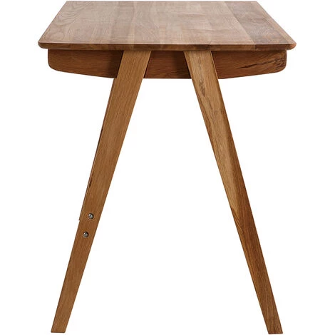 MILIBOO Bureau Avec Tiroirs En Chêne Massif Huilé L120 Cm CASSIA - Chêne Clair 5 MILIBOO Bureau Avec Tiroirs En Chêne Massif Huilé L120 Cm CASSIA - Chêne Clair – Image 3