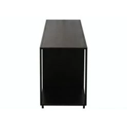 MILIBOO Étagère Basse Meuble TV Design En Métal Noir L160 Cm KARL - Noir -France MILIBOO Soldes 2022 29476792 3