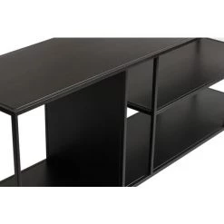 MILIBOO Étagère Basse Meuble TV Design En Métal Noir L160 Cm KARL - Noir -France MILIBOO Soldes 2022 29476792 4