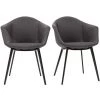 MILIBOO Chaises Design En Tissu Gris Foncé Et Métal (lot De 2) TAYA - Gris Foncé 1 MILIBOO Chaises Design En Tissu Gris Foncé Et Métal (lot De 2) TAYA - Gris Foncé -France MILIBOO Soldes 2022 30055079 1