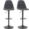 MILIBOO Tabourets De Bar Design Réglables Gris Foncé (lot De 2) COX - Gris Foncé -France MILIBOO Soldes 2022 30055088 1