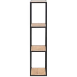 MILIBOO Colonne Murale Industrielle Métal Et Bois H108 Cm TRESCA - Bois Clair / Noir -France MILIBOO Soldes 2022 30106445 3