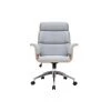 MILIBOO Fauteuil De Bureau Design En Tissu Gris Et Bois Clair ELON - Gris Clair 1 MILIBOO Fauteuil De Bureau Design En Tissu Gris Et Bois Clair ELON - Gris Clair -France MILIBOO Soldes 2022 30279056 1
