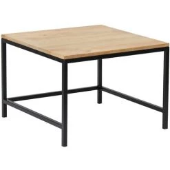 MILIBOO Tables Basses Gigognes Carrées En Manguier Massif Et Métal (lot De 2) RACK - Bois Clair / Noir -France MILIBOO Soldes 2022 30347627 3