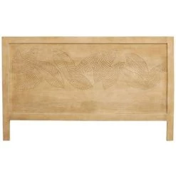 MILIBOO Tête De Lit En Manguier Gravé L165 Cm VIBES - Naturel