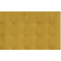 MILIBOO Tête De Lit Capitonnée En Velours Moutarde 160 Cm HALCIONA - Jaune Velours -France MILIBOO Soldes 2022 31928386 3