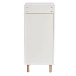 MILIBOO Meuble D'entrée Coiffeuse Avec Rangement Blanc Et Bois DARINA - Blanc -France MILIBOO Soldes 2022 36333425 4