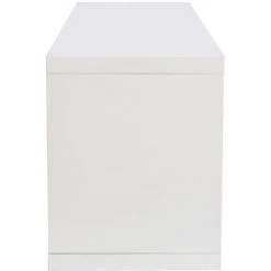 MILIBOO Meuble TV Design Laqué Blanc Brillant L150 Cm HALTON - Blanc Laqué -France MILIBOO Soldes 2022 36333428 3