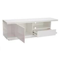 MILIBOO Meuble TV Design Blanc Laqué Brillant L150 Cm KARY - Blanc Laqué 8 MILIBOO Meuble TV Design Blanc Laqué Brillant L150 Cm KARY - Blanc Laqué -France MILIBOO Soldes 2022 36333432 3