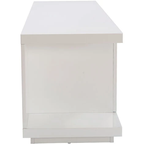 MILIBOO Meuble TV Design Blanc Laqué Brillant L150 Cm KARY - Blanc Laqué 6 MILIBOO Meuble TV Design Blanc Laqué Brillant L150 Cm KARY - Blanc Laqué – Image 4