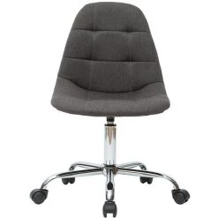 MILIBOO Fauteuil De Bureau Design Tissu Gris Foncé COX - Gris Foncé