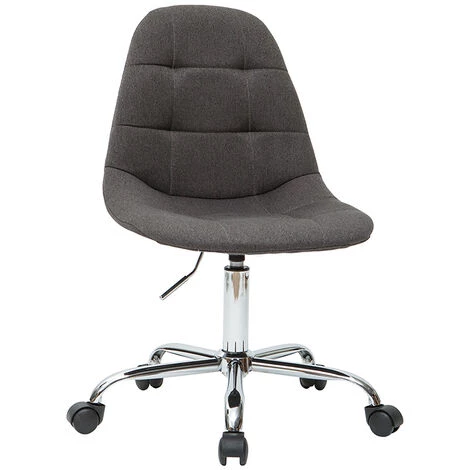 MILIBOO Fauteuil De Bureau Design Tissu Gris Foncé COX - Gris Foncé 4 MILIBOO Fauteuil De Bureau Design Tissu Gris Foncé COX - Gris Foncé – Image 2