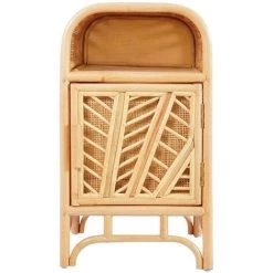 MILIBOO Caisson De Bureau 1 Porte En Rotin GALON - Naturel
