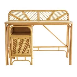 MILIBOO Caisson De Bureau 1 Porte En Rotin GALON - Naturel -France MILIBOO Soldes 2022 36333502 4