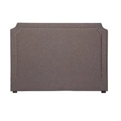 MILIBOO Tête De Lit Baroque Cloutée En Tissu Gris Foncé L166 Cm BARDOT - Gris Foncé